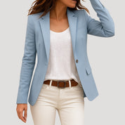 Women’s fitted casual spring blazer jacket