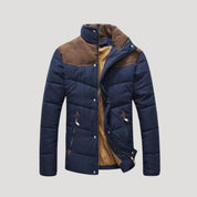 Men’s padded puffer jacket quilted winter insulated coat