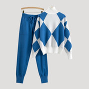 Women’s knitted loungewear set winter jumper and joggers