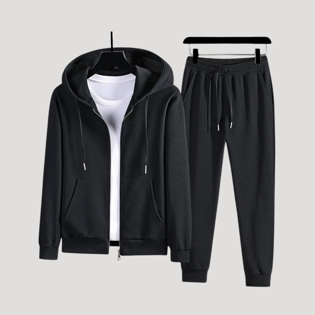 Men’s zip up tracksuit two piece set