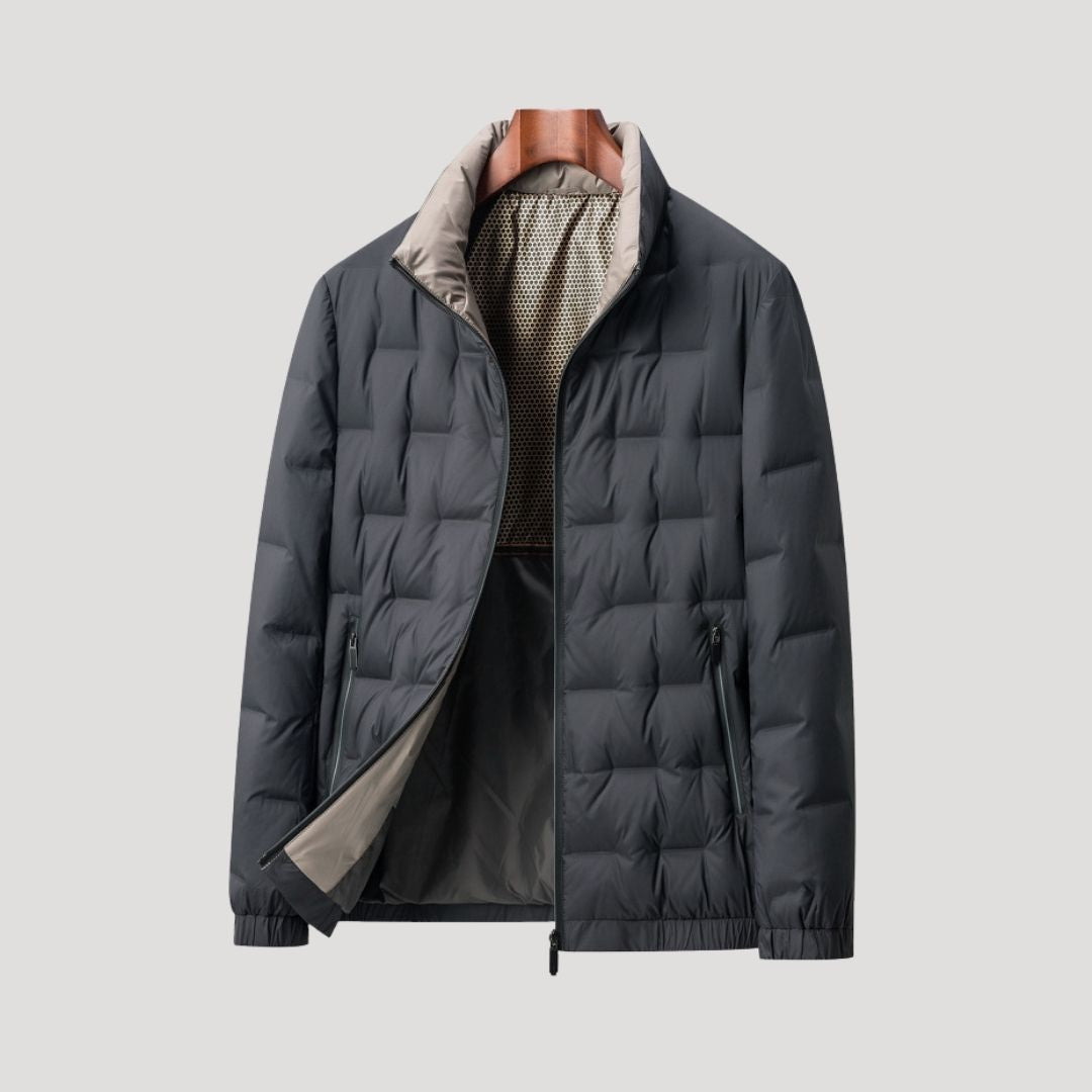 Men’s quilted waterproof puffer winter jacket