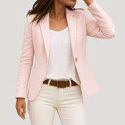 Women’s fitted casual spring blazer jacket