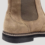 Men’s waterproof leather chelsea winter ankle boots