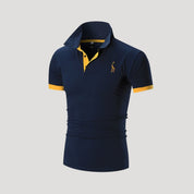 Men’s slim fit short sleeve polo shirt