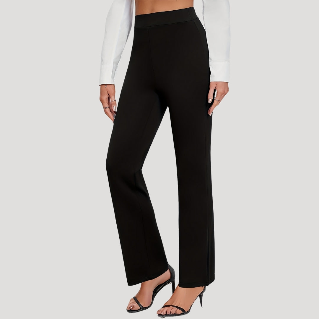 Women’s high waisted smart black trousers
