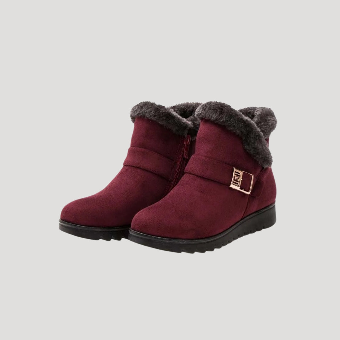 Women faux fur lined winter boots