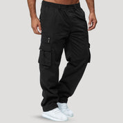 Cargo pants with elastic waistband