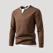 Men's casual long-sleeve tee