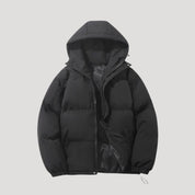 Padded winter hooded jacket