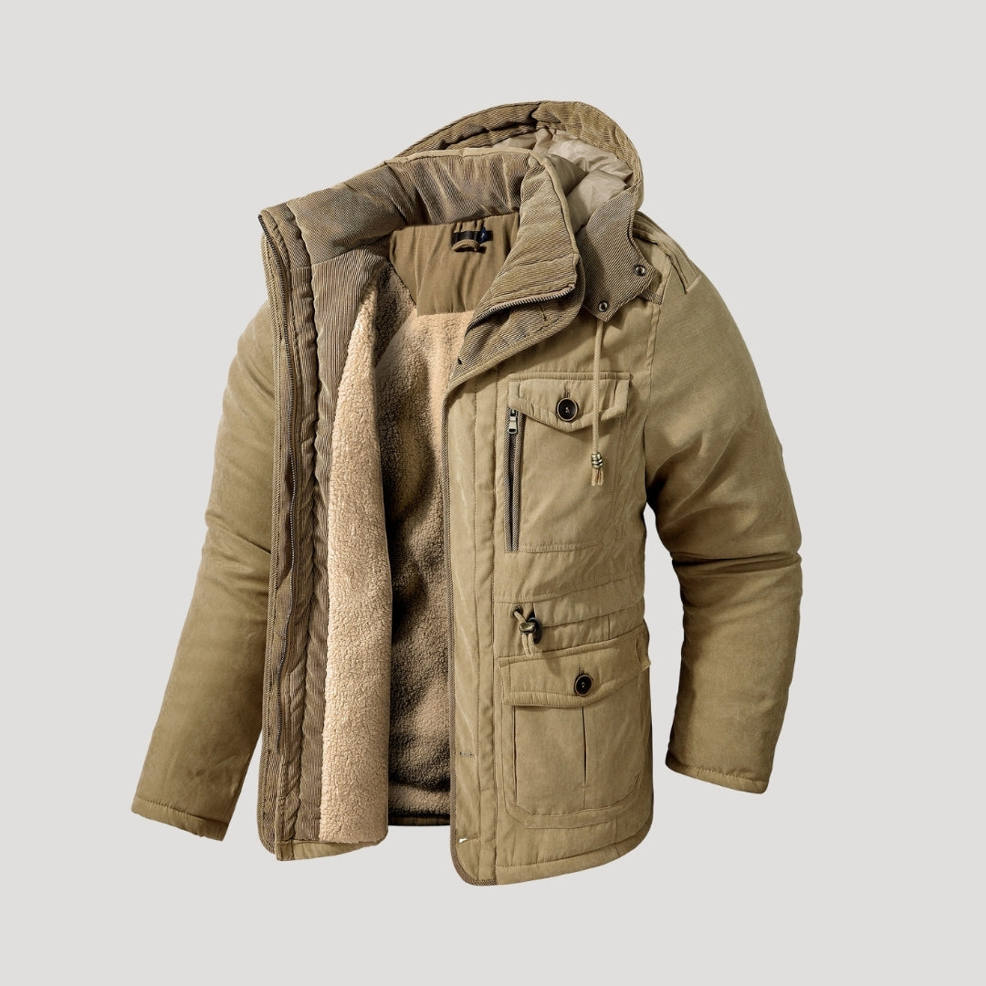 Men’s waterproof parka jacket padded winter coat