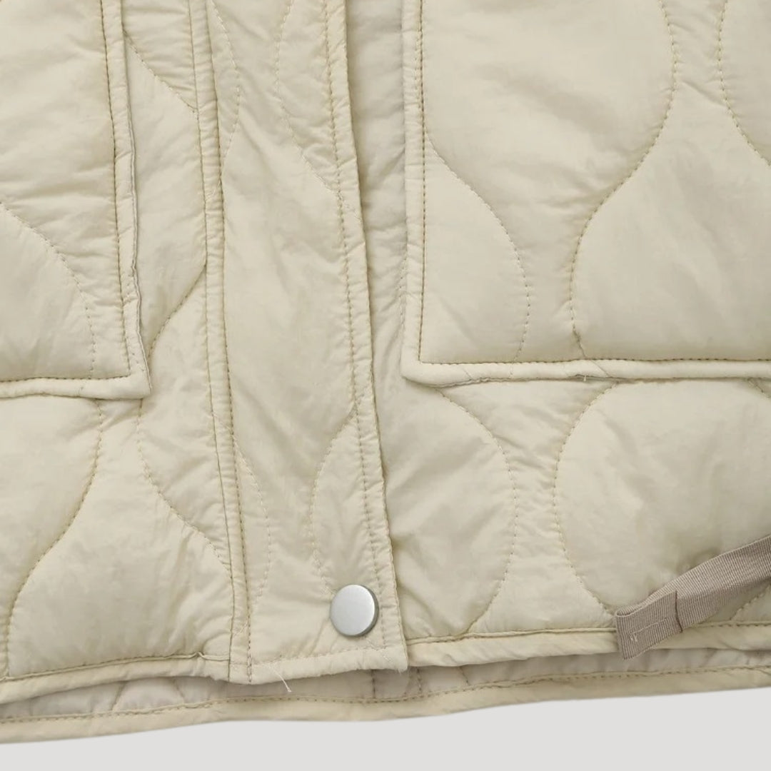 Women’s padded quilted jacket short puffer winter style