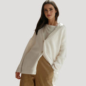 Women’s oversized long knitted winter cardigan