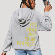Women’s oversized fleece printed winter hoodie
