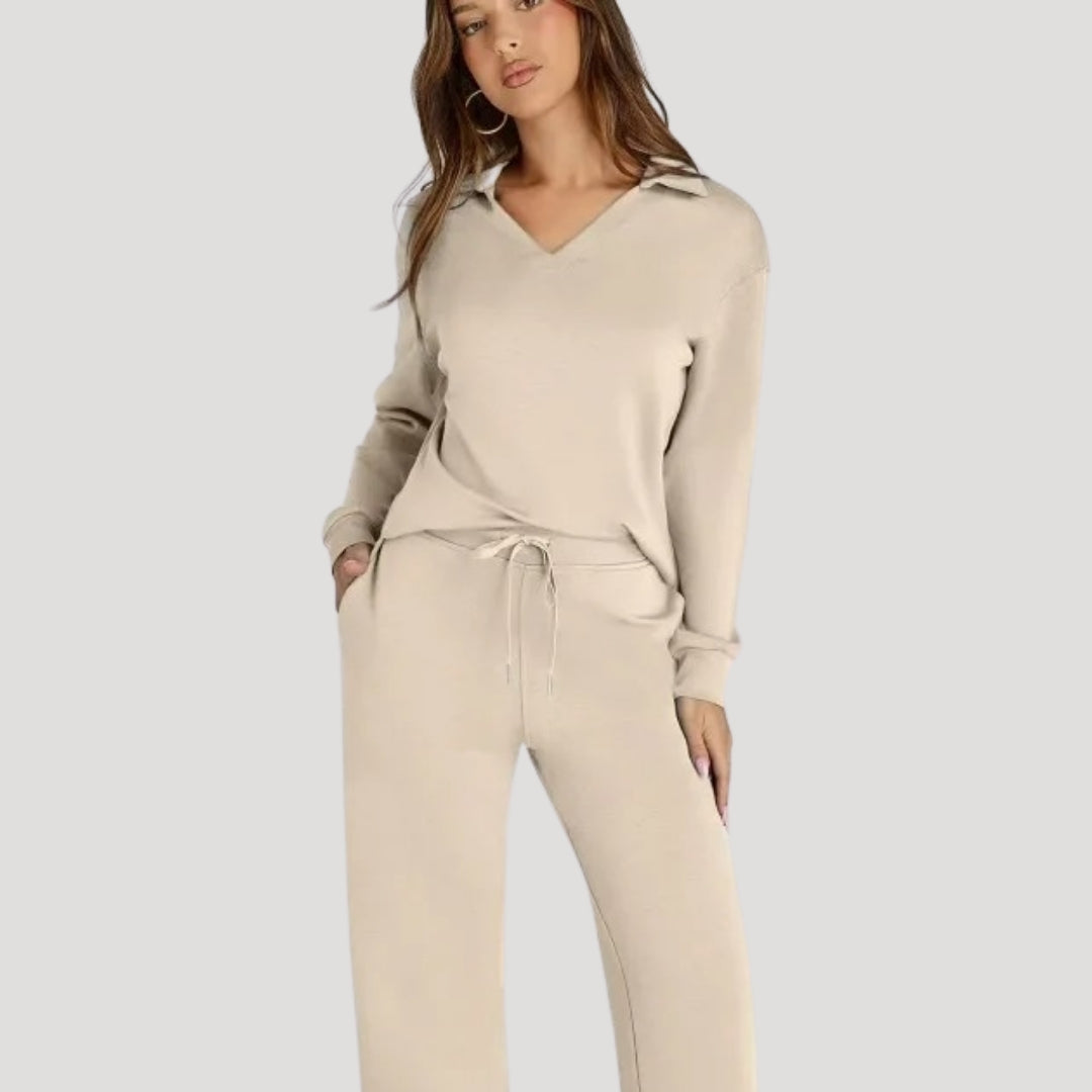 Relaxed-fit knit lounge set