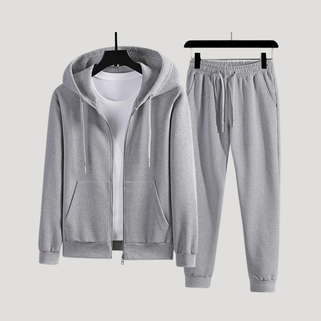 Men’s zip up tracksuit two piece set