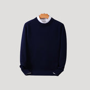 Men’s cashmere crew neck warm knitted jumper