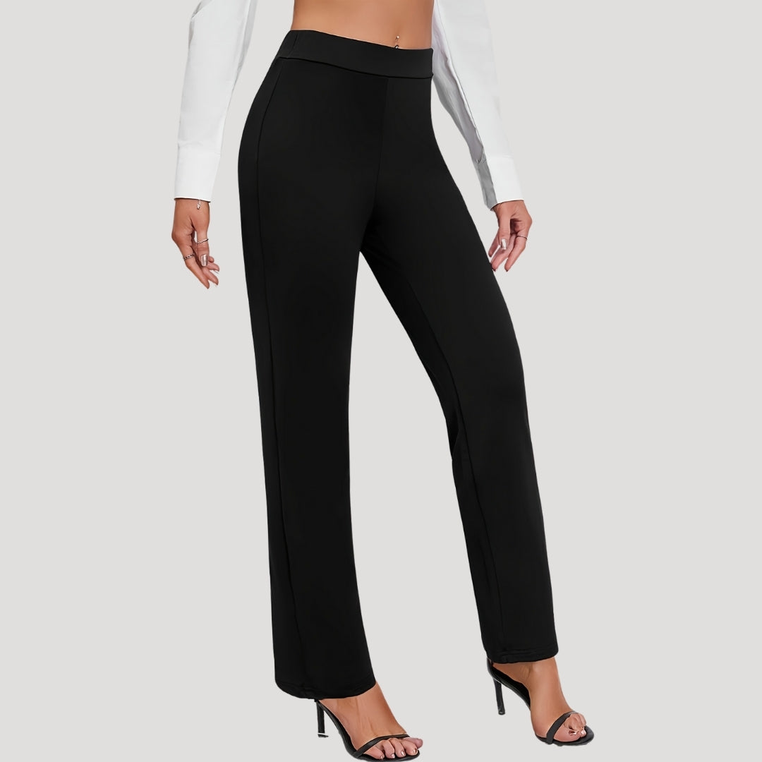Women’s high waisted smart black trousers
