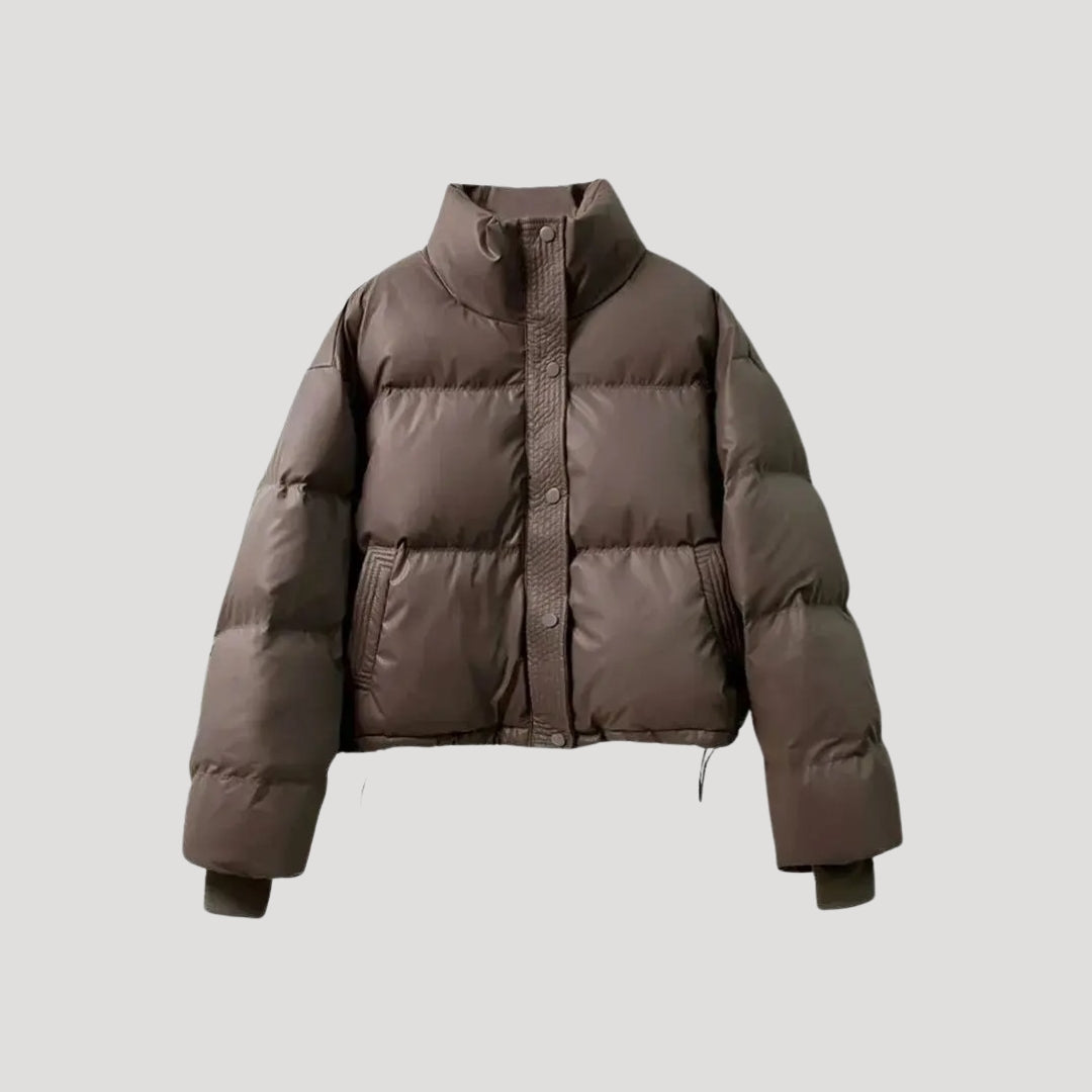 Women's cropped puffer coat