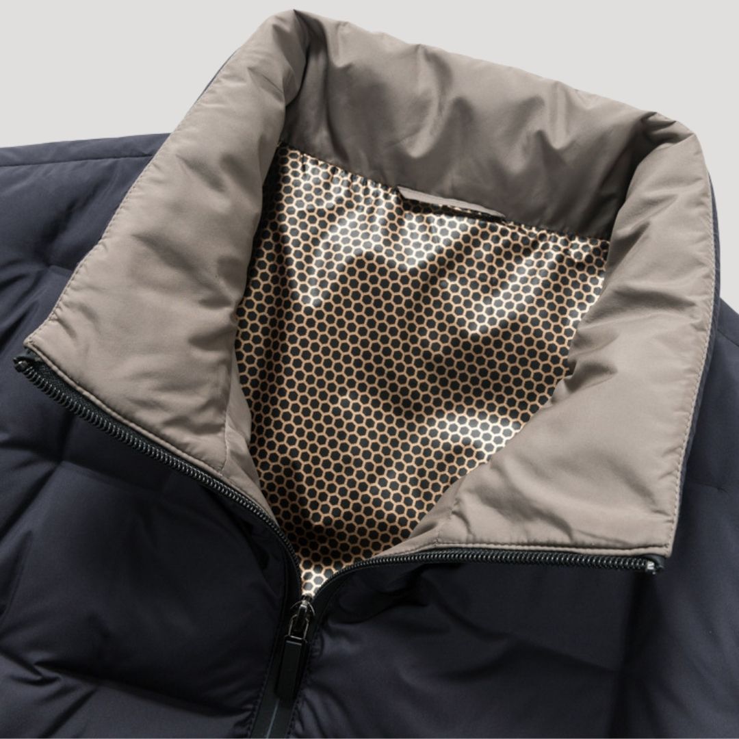 Men’s quilted waterproof puffer winter jacket