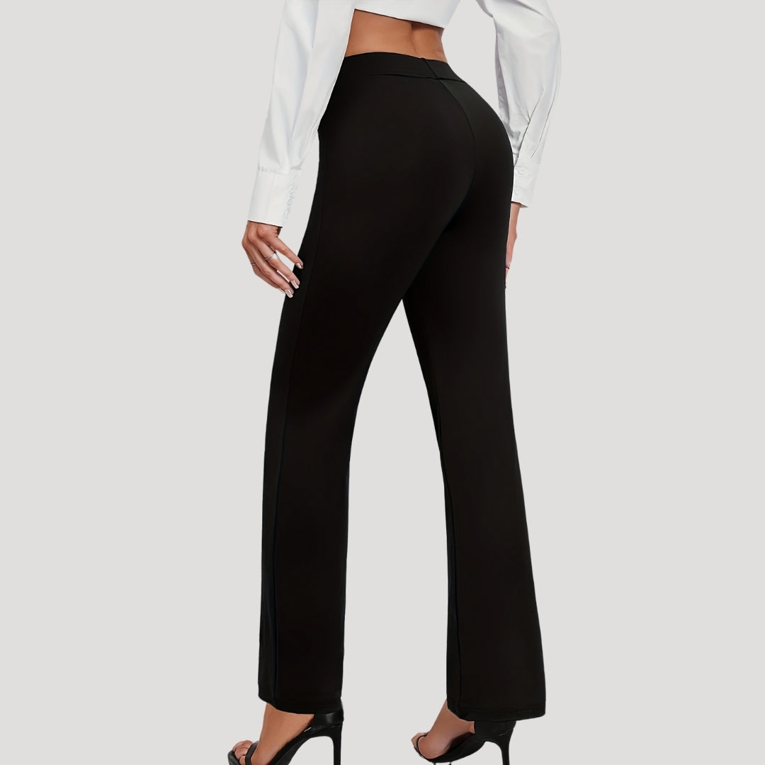 Women’s high waisted smart black trousers