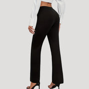 Women’s high waisted smart black trousers