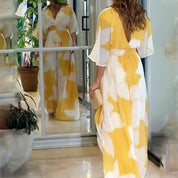 Women’s floral summer dress maxi wrap wedding guest