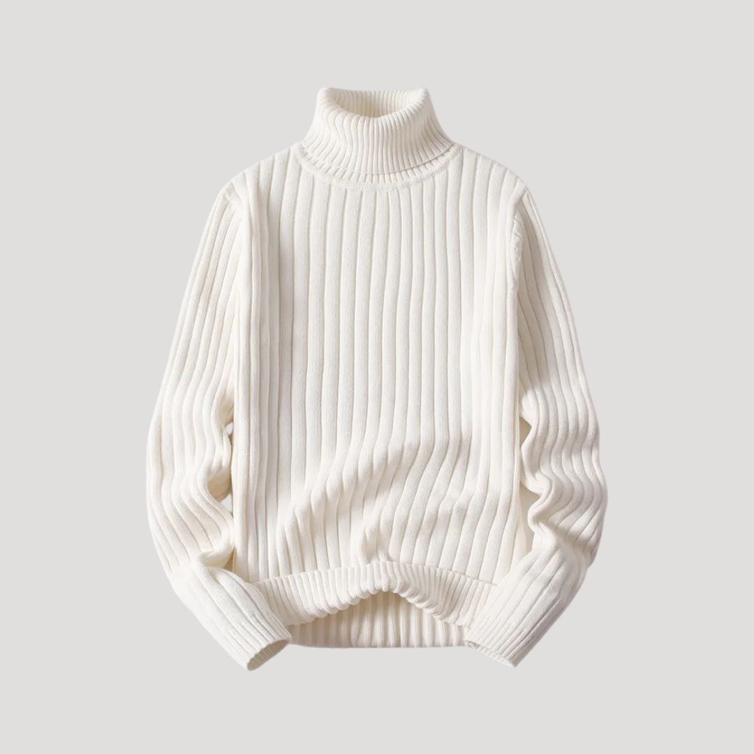 Men’s chunky knitted roll neck warm winter jumper