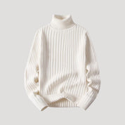 Men’s chunky knitted roll neck warm winter jumper