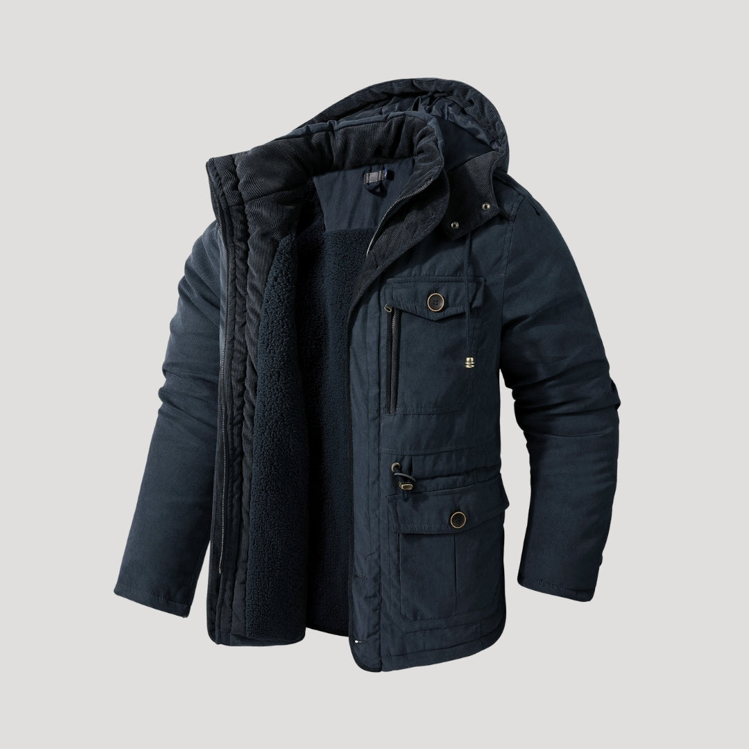 Men’s waterproof parka jacket padded winter coat