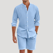Men’s summer co ord set – shirt and shorts outfit
