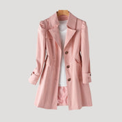 Women’s long trench style winter overcoat