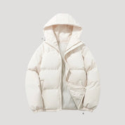 Padded winter hooded jacket