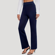 Women’s high waisted smart black trousers