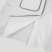Women’s white linen co ord set with long sleeve shirt