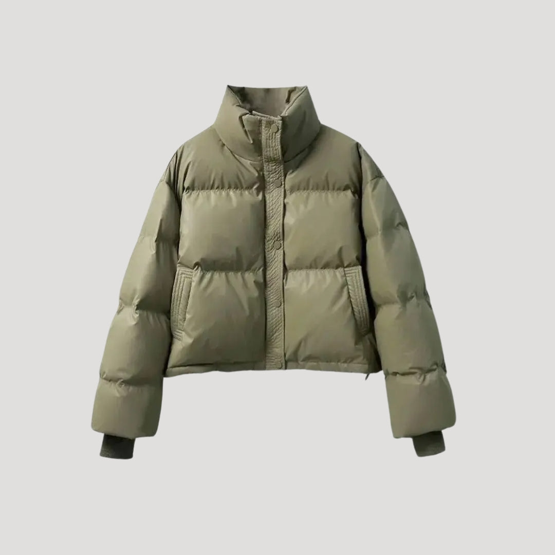 Women's cropped puffer coat