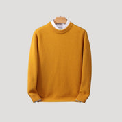 Men’s cashmere crew neck warm knitted jumper