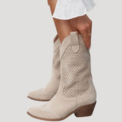 Women’s suede winter ankle boots