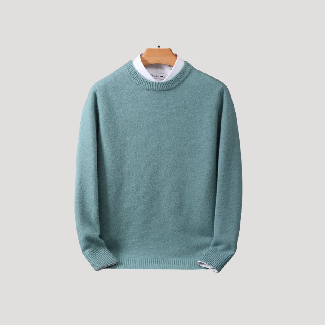 Men’s cashmere crew neck warm knitted jumper