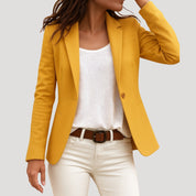 Women’s fitted casual spring blazer jacket