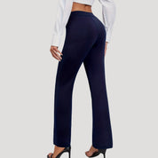 Women’s high waisted smart black trousers