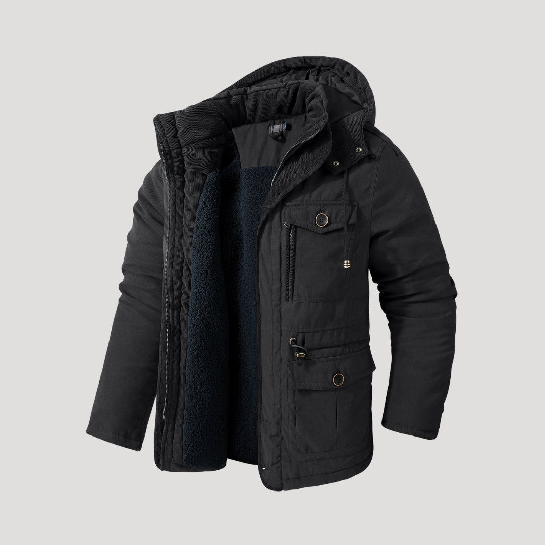 Men’s waterproof parka jacket padded winter coat