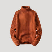 Men’s chunky knitted roll neck warm winter jumper