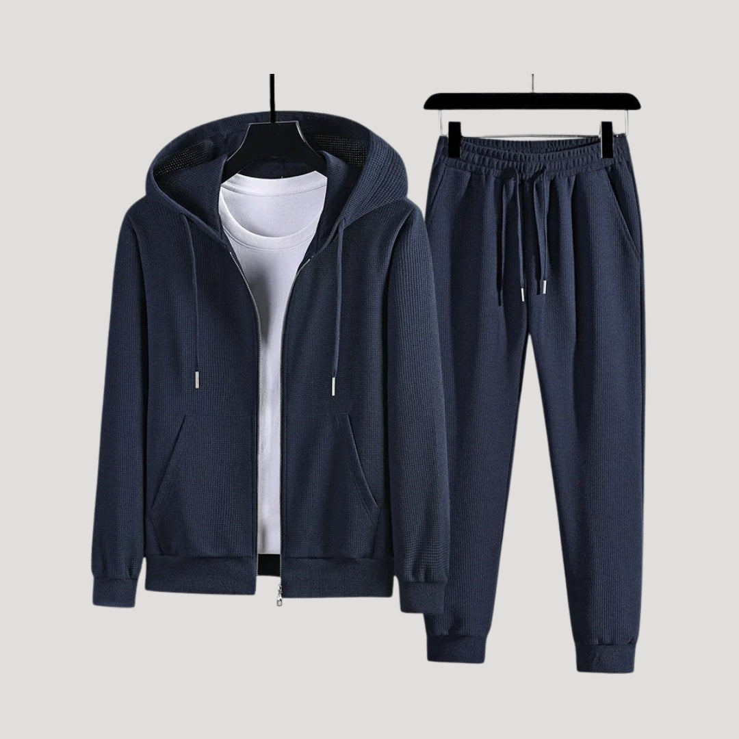 Men’s zip up tracksuit two piece set