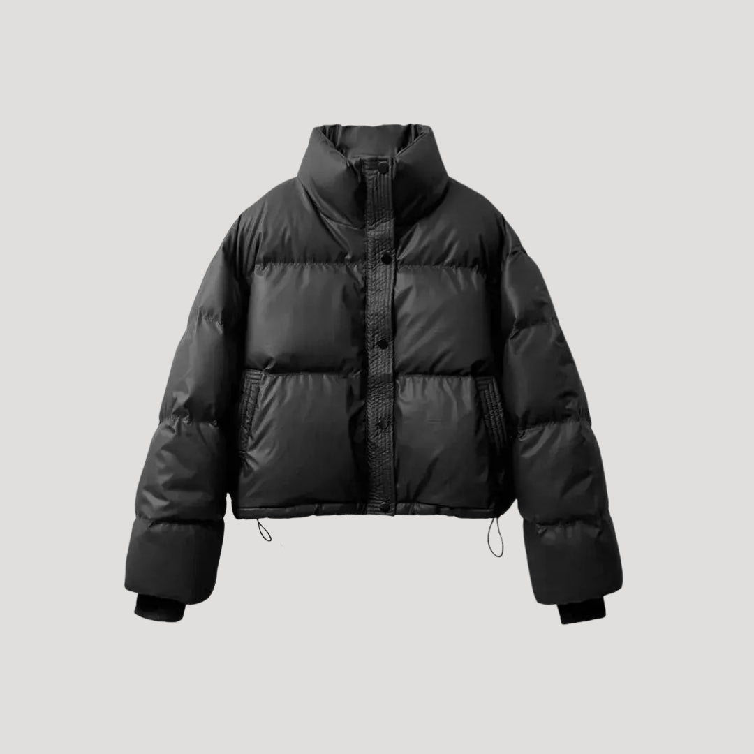 Women's cropped puffer coat