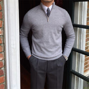 Men’s half zip knitted winter sweater
