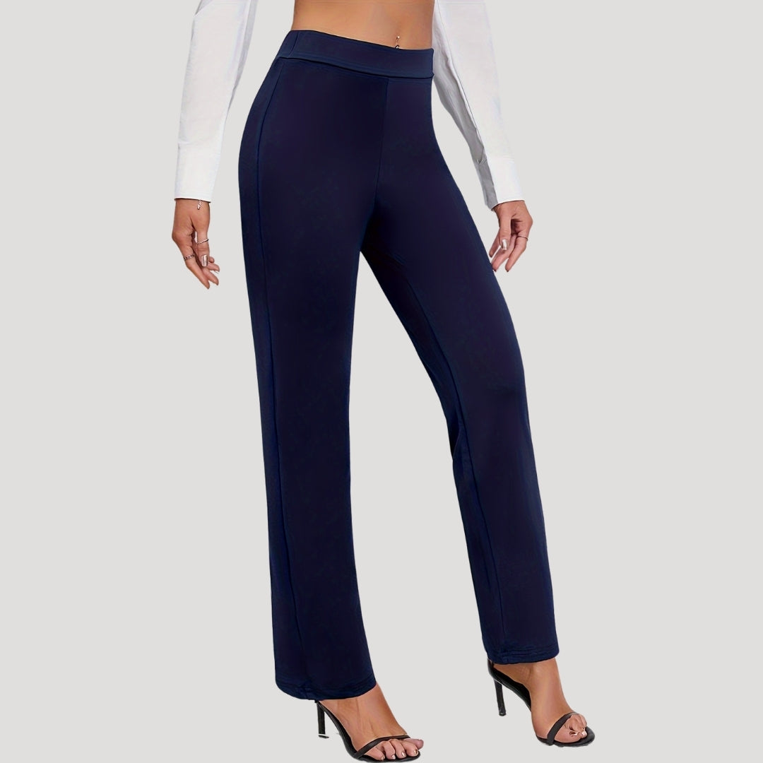 Women’s high waisted smart black trousers