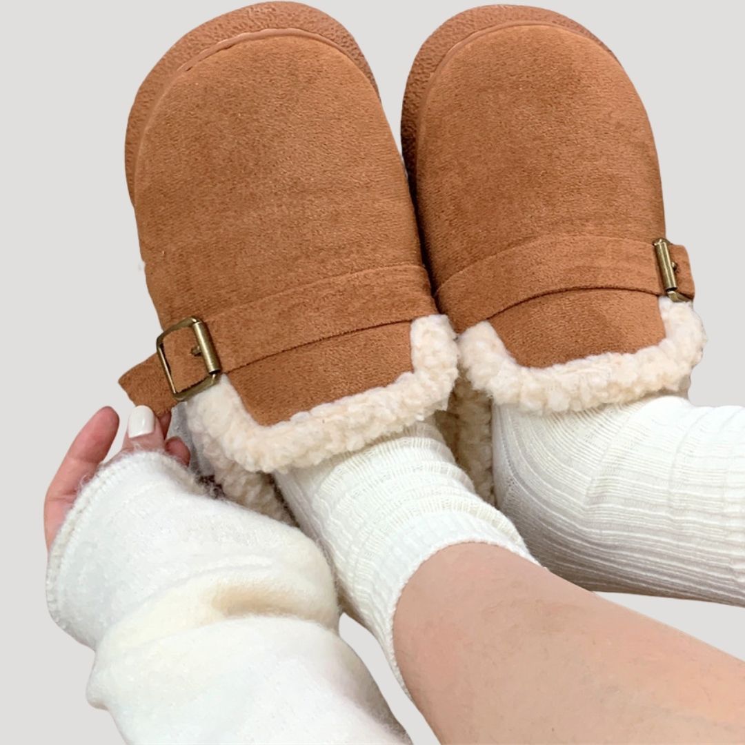 Women’s warm slip on house slipper socks