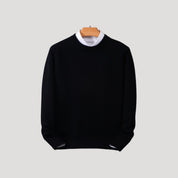 Men’s cashmere crew neck warm knitted jumper