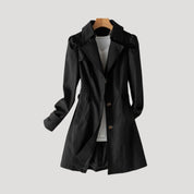 Women’s long trench style winter overcoat