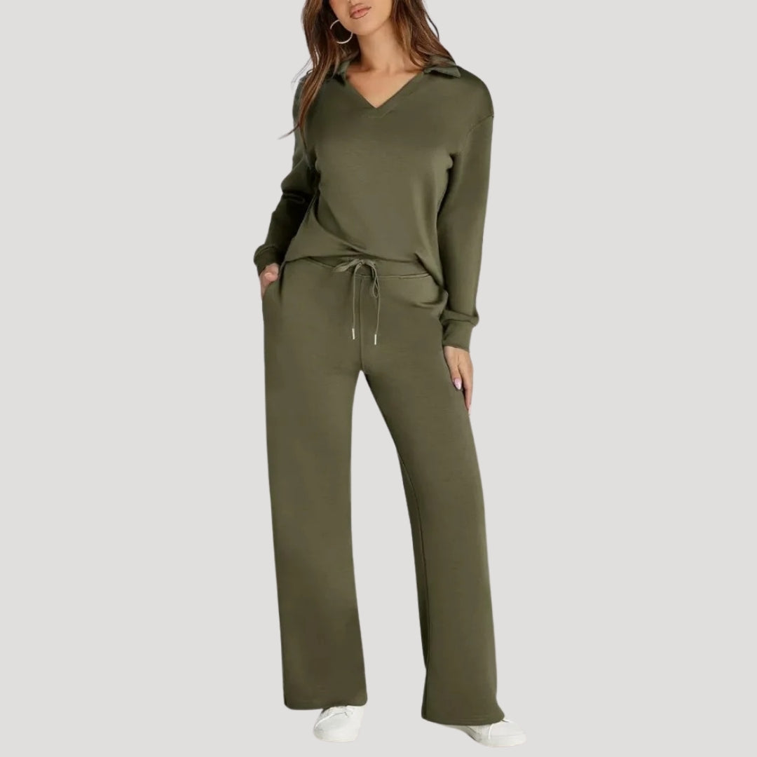 Relaxed-fit knit lounge set